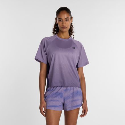 Viz-Tech Run T-Shirt, CANDIED VIOLET, WT61O6FOAA5
