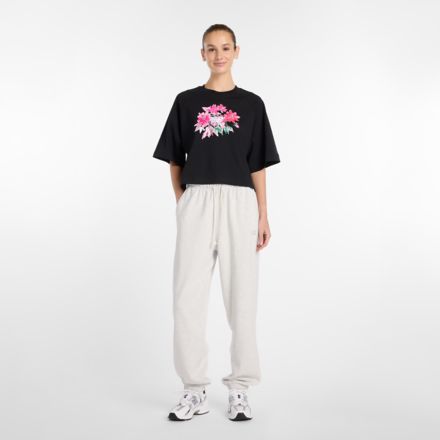 Watercolor Pink Boxy T-Shirt, BLACK, WT61O9PRBK