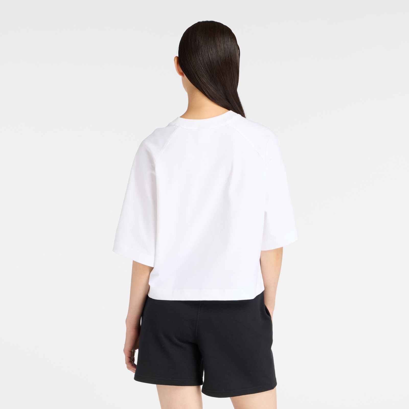 Женские футболки New Balance Watercolor Pink Boxy T-Shirt — фото 3