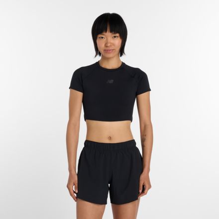 RBC Brooklyn Half Fast Days Fitted Crop T-Shirt, BLACK with Black, WT61P1KJBK