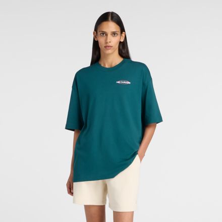 Sport Graphic Oversized T-Shirt, MEDUSA GREEN, WT61P205AAV