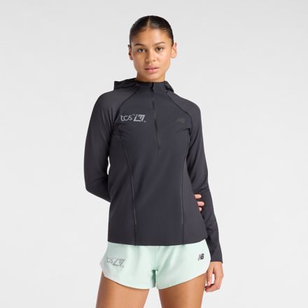 London Edition Reflective Run Hoodie, BLACK, WT61P4ILBK
