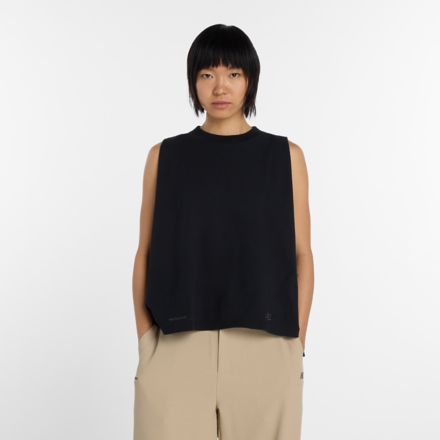 NB GREY スリーブレストップ, BLACK with Black, WT61P5ZBBK