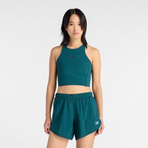 Женские футболки New Balance RC Elite Storage Crop Tank