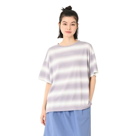 ファンクショナルストライプドショートスリーブ, TRUFFLE SALT with Grey, WT61Q27ZABI