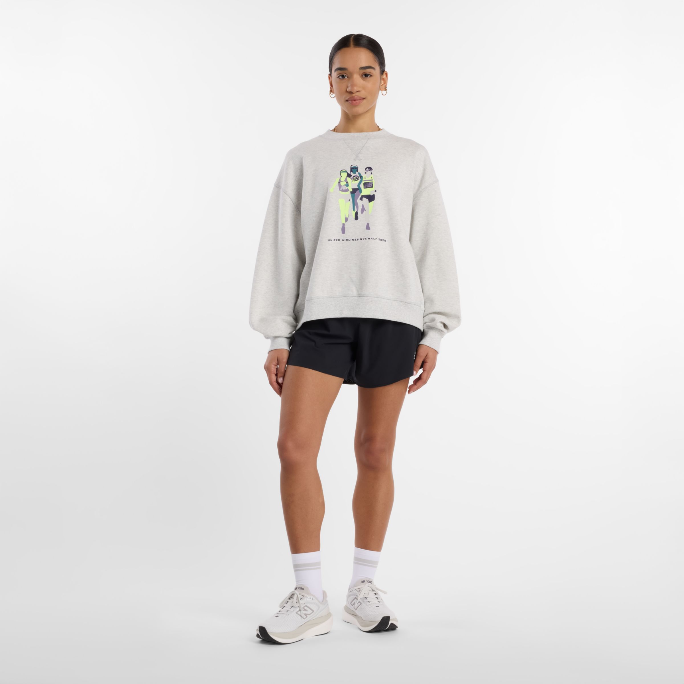 United Airlines NYC Half Printed Athletics French Terry Crew