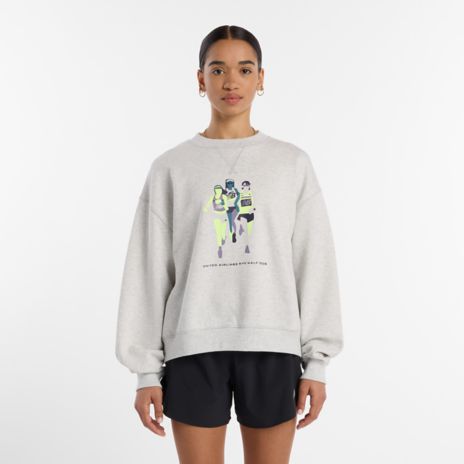 United Airlines NYC Half Printed Athletics French Terry Crew