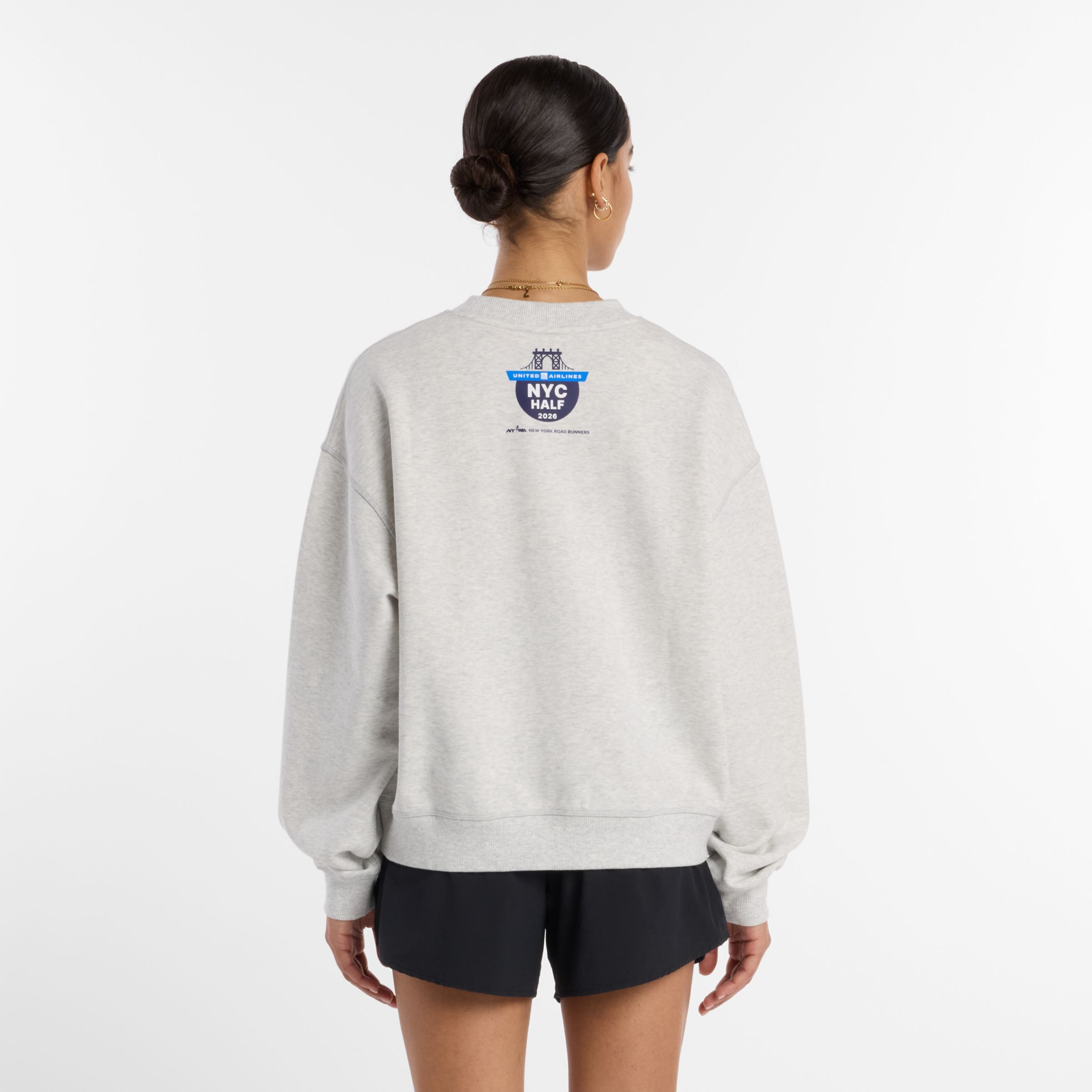 United Airlines NYC Half Printed Athletics French Terry Crew