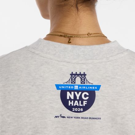 United Airlines NYC Half Printed Athletics French Terry Crew