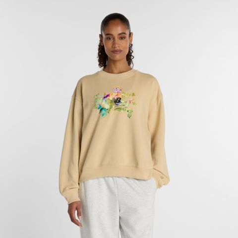 Женские худи New Balance Watercolor Crew