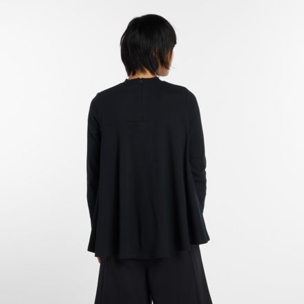 NB GREY ペプラム長袖トップ