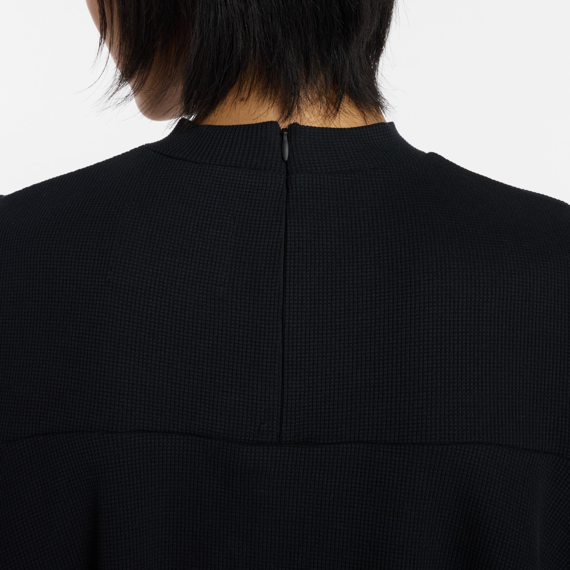 NB GREY ペプラム長袖トップ