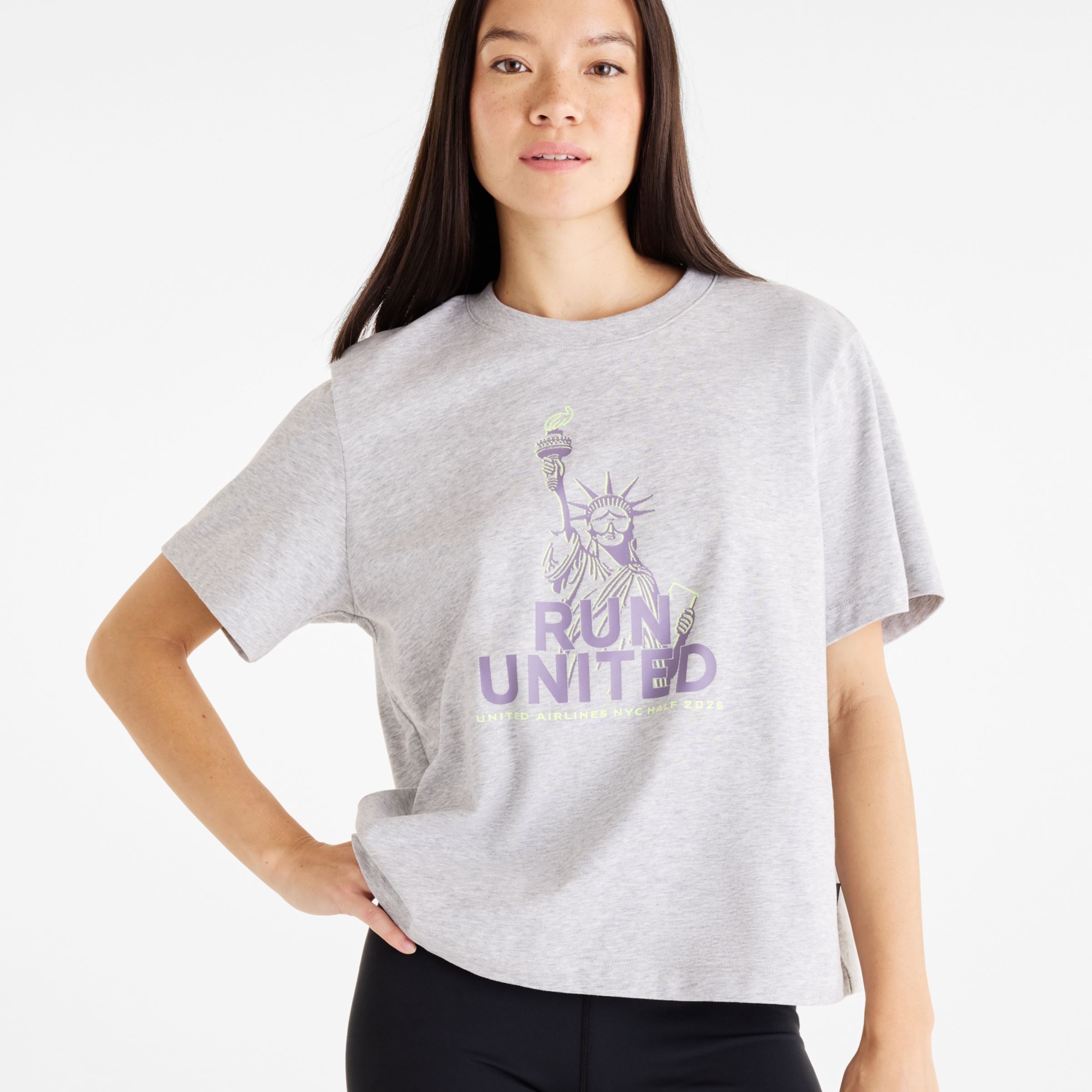 United Airlines NYC Half Women's Graphic T-Shirt - Liberty