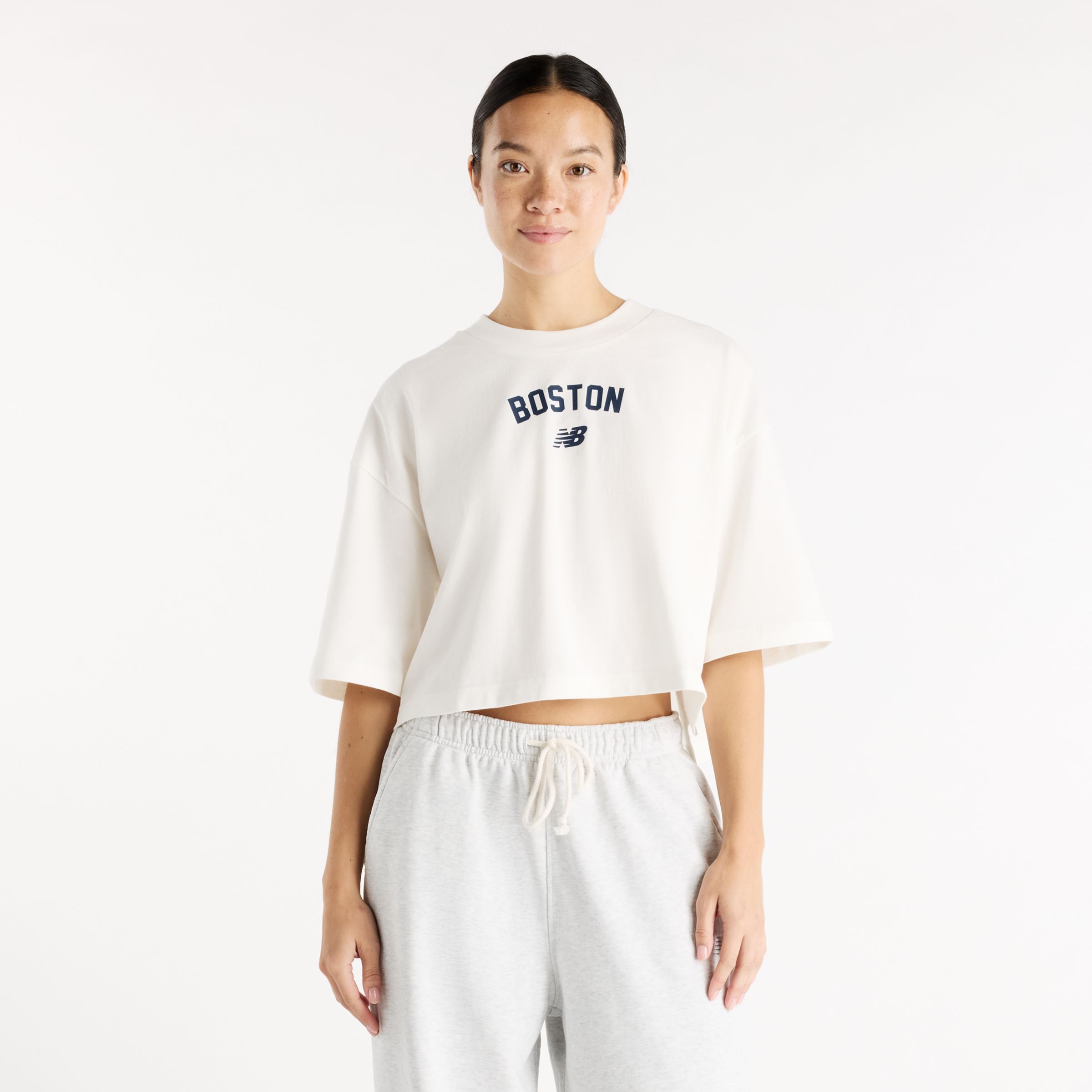 New Balance Boston City Waist Length T-Shirt, WT61W25ASST