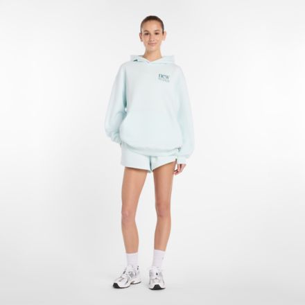 Reimagined Fleece Long Length Hoodie, GLINT BLUE, WT61X61OAAW