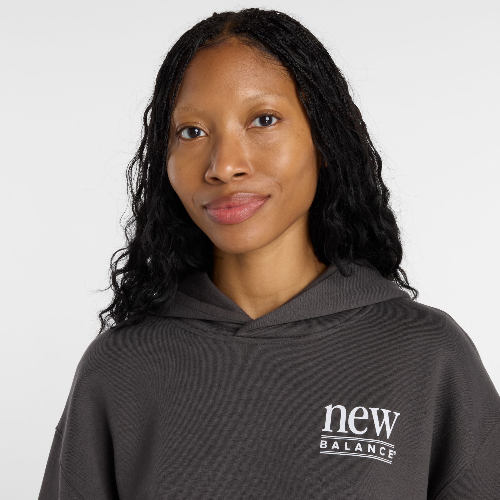 Женские худи New Balance Reimagined Fleece Long Length Hoodie — фото 3
