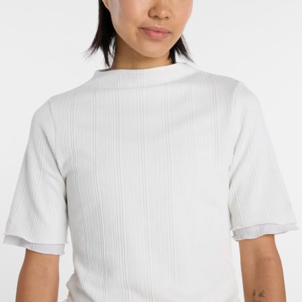 NB GREY カラーブロック半袖トップ