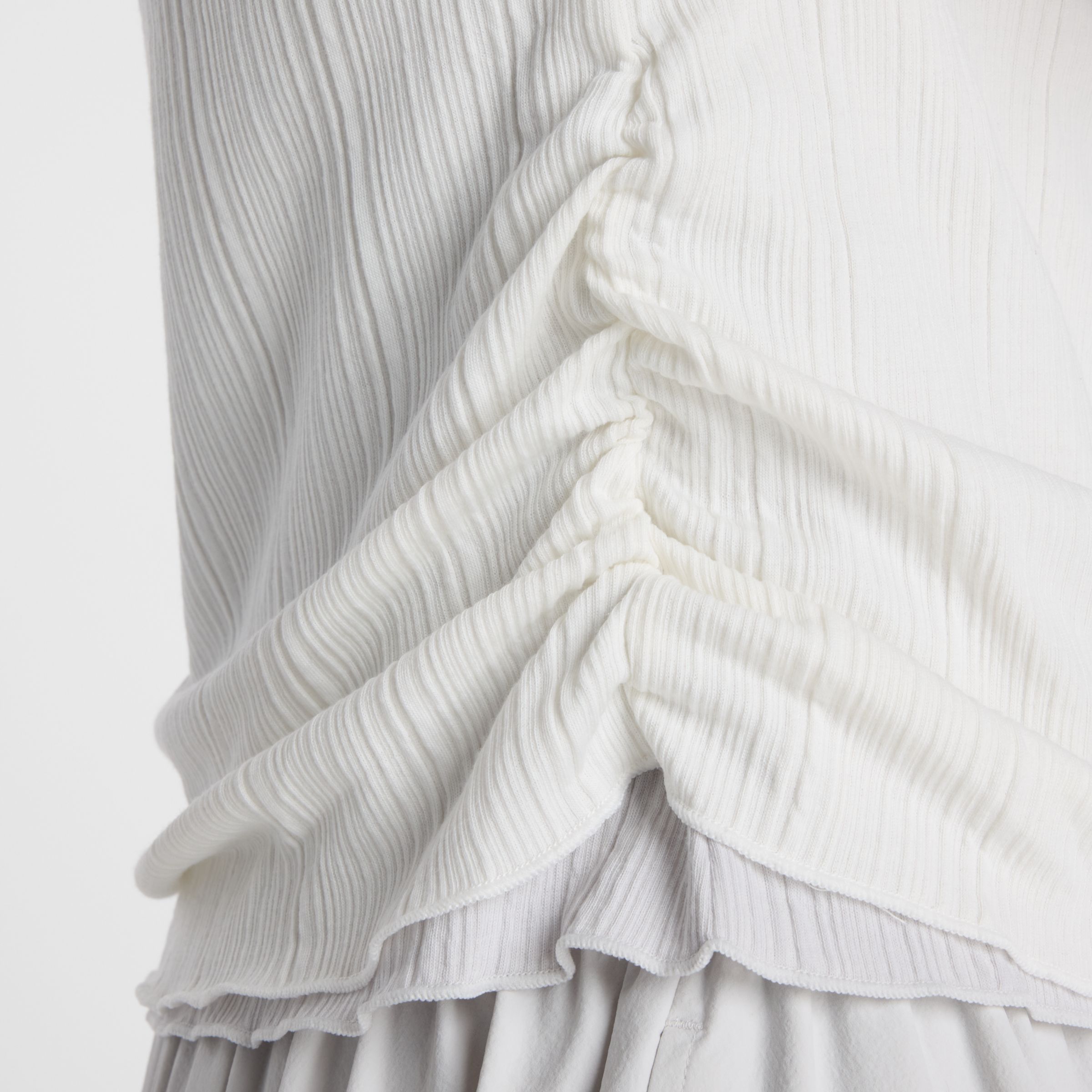 NB GREY カラーブロック半袖トップ