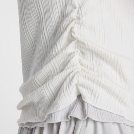 NB GREY カラーブロック半袖トップ