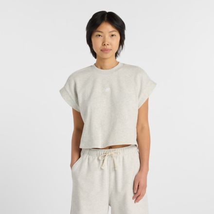 French Terry T-Shirt, Ash Heather, WT61Y0BIAHH