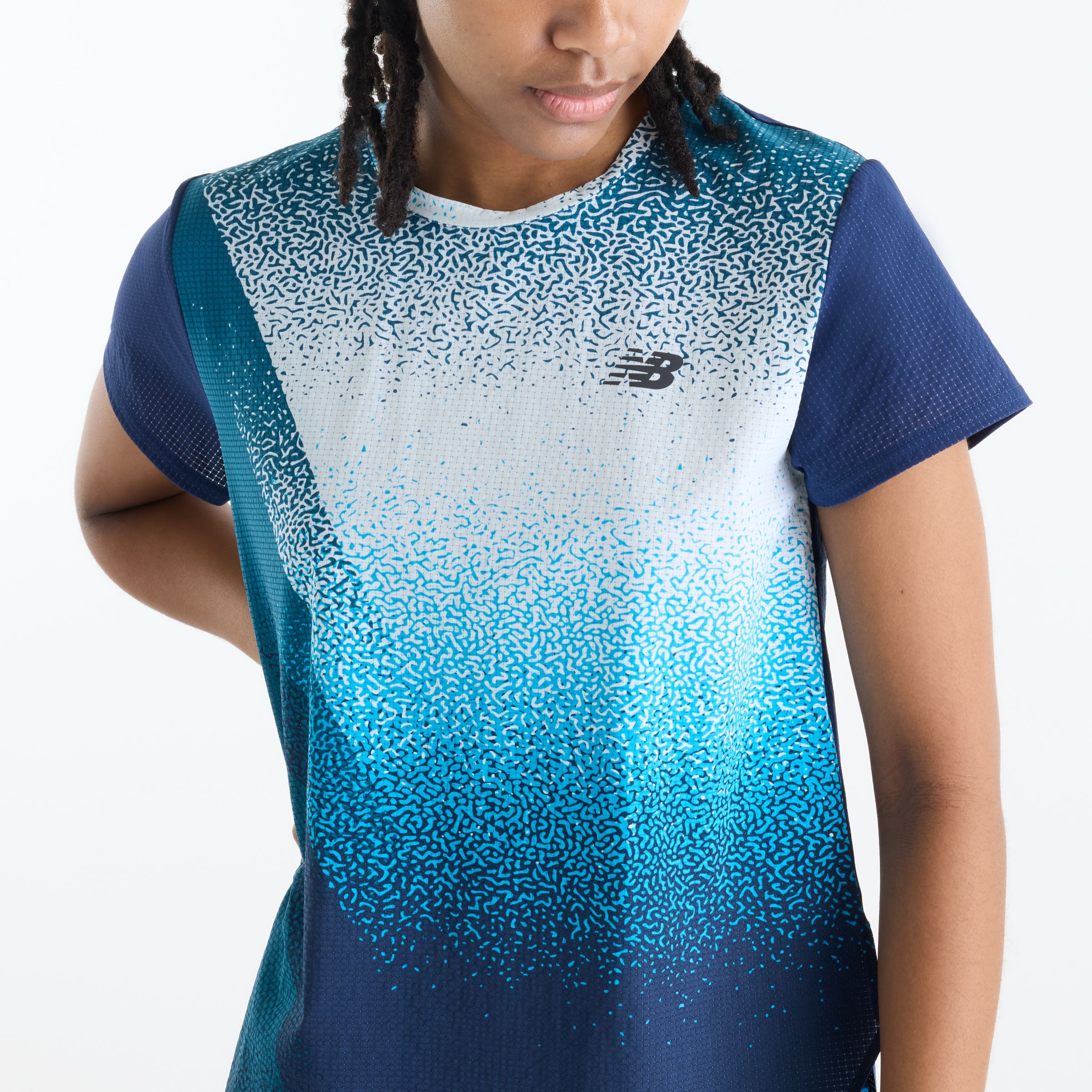 New Balance Race Day Ultra Light Printed T-Shirt, WT61Y1YIATD