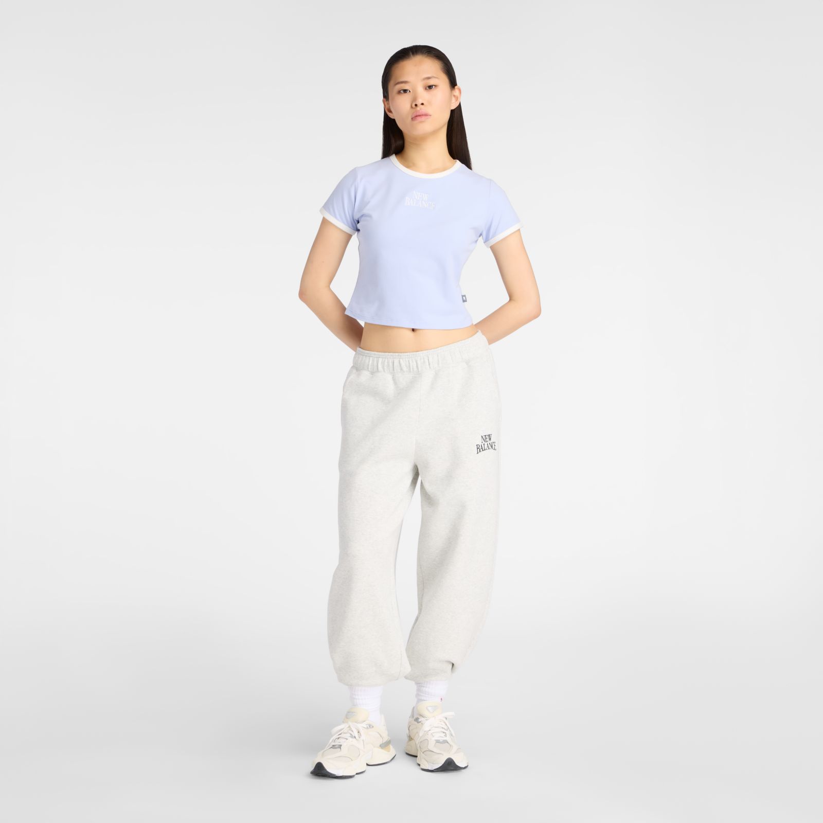Женские футболки New Balance Trackside Ringer T-Shirt — фото 2