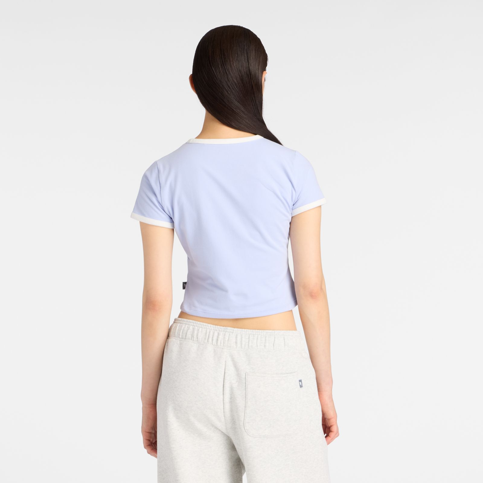 Женские футболки New Balance Trackside Ringer T-Shirt — фото 4