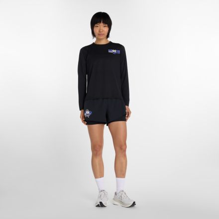 名古屋スポーツエッセンシャルズグラフィック長袖, BLACK with Black, WT61Y4DNBK