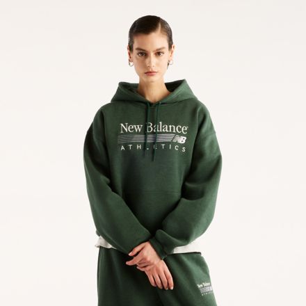 Trackside Fleece Hoodie, NORDIC GREEN HEATHER, WT62344KNDG