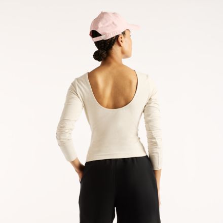 Open-Back Fitted Long Sleeve
