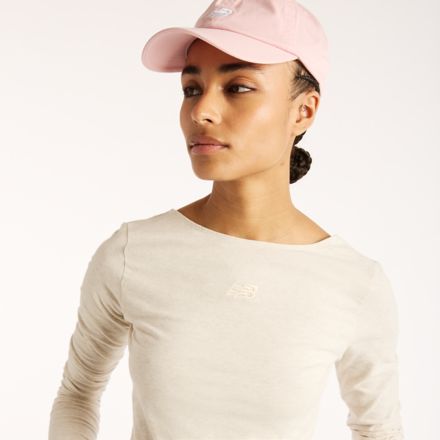 Open-Back Fitted Long Sleeve, Linen Heather, WT6267ZCLIT