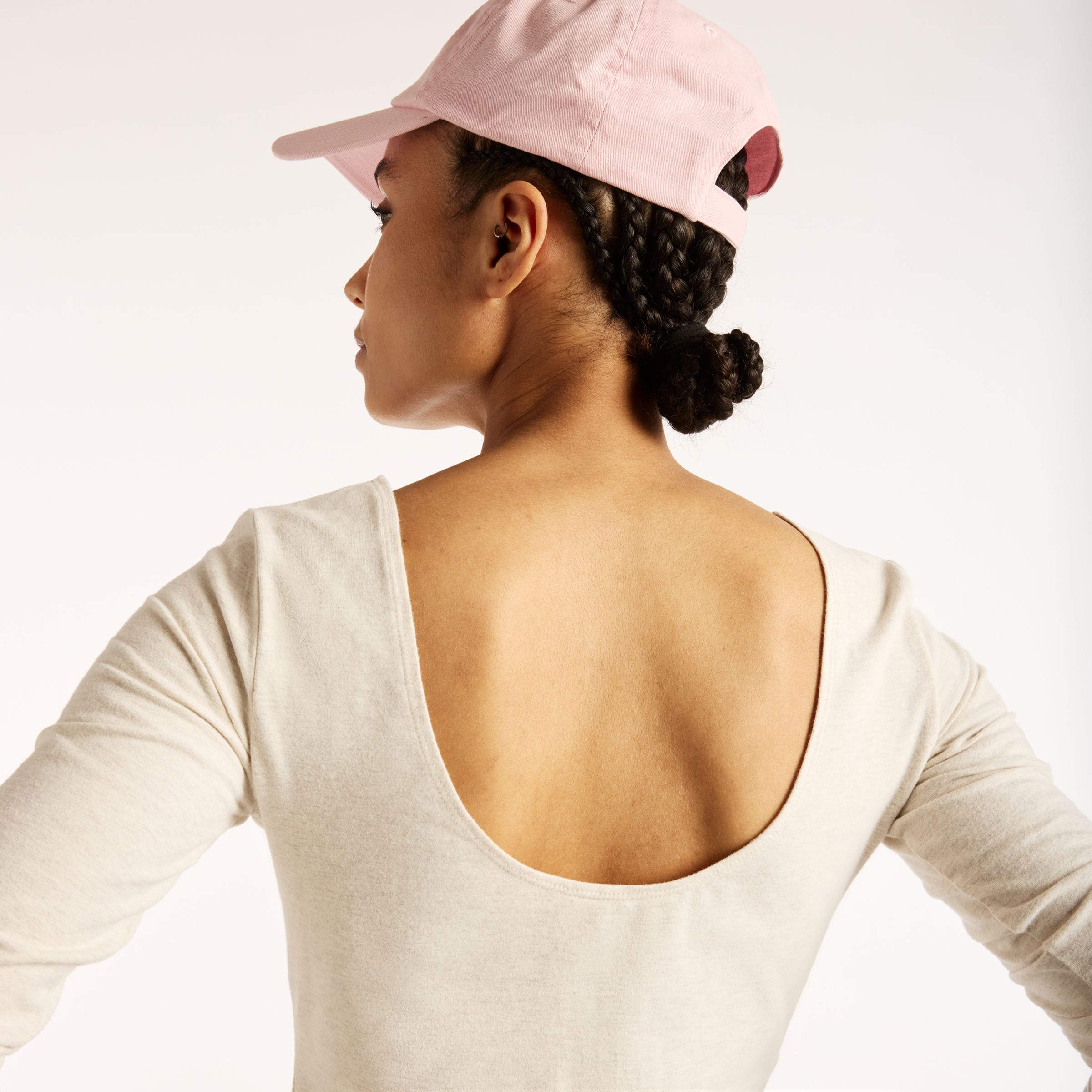 New Balance Open-Back Fitted Long Sleeve, WT6267ZCLIT