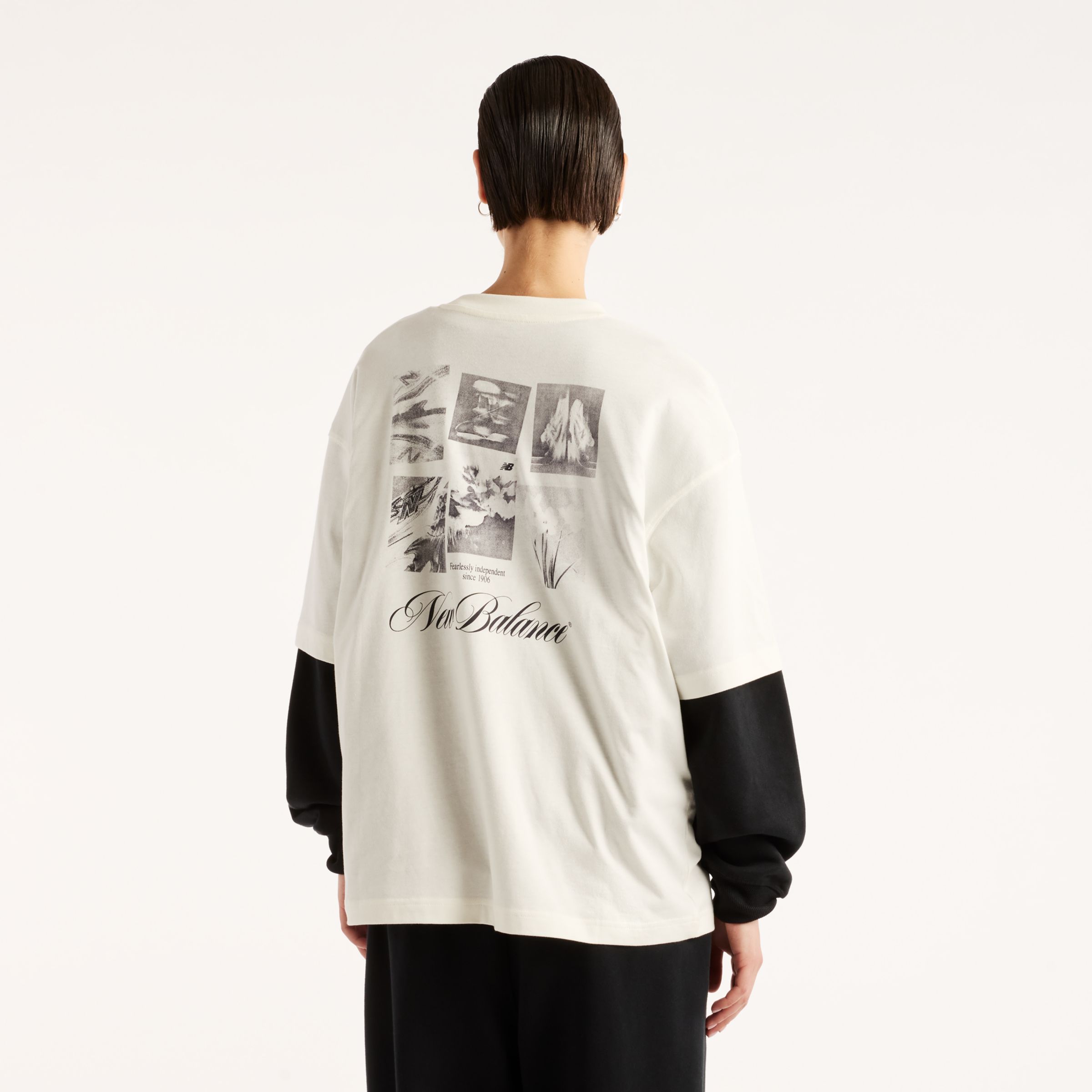 New Balance Pressed Flowers Memories Oversized T-Shirt, WT6289QPSST