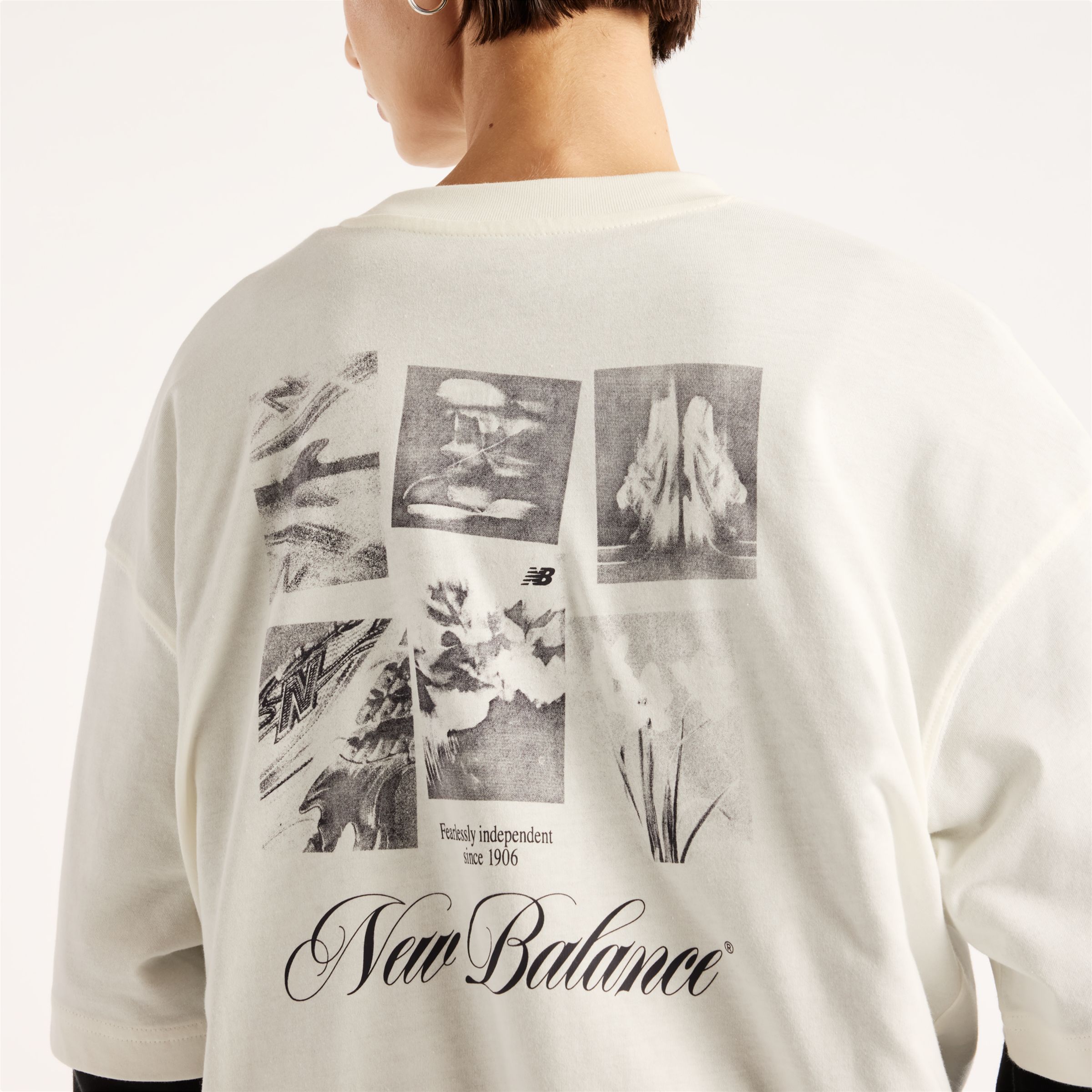 New Balance Pressed Flowers Memories Oversized T-Shirt, WT6289QPSST