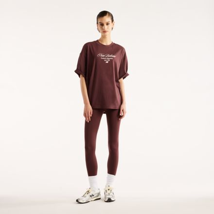 T-shirt surdimensionn&eacute; Souvenirs de fleurs press&eacute;es, CUIR CERISE, WT6289QPYLR