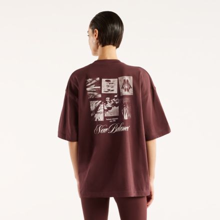 T-shirt surdimensionn&eacute; Souvenirs de fleurs press&eacute;es