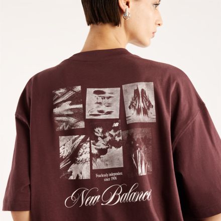 T-shirt surdimensionn&eacute; Souvenirs de fleurs press&eacute;es