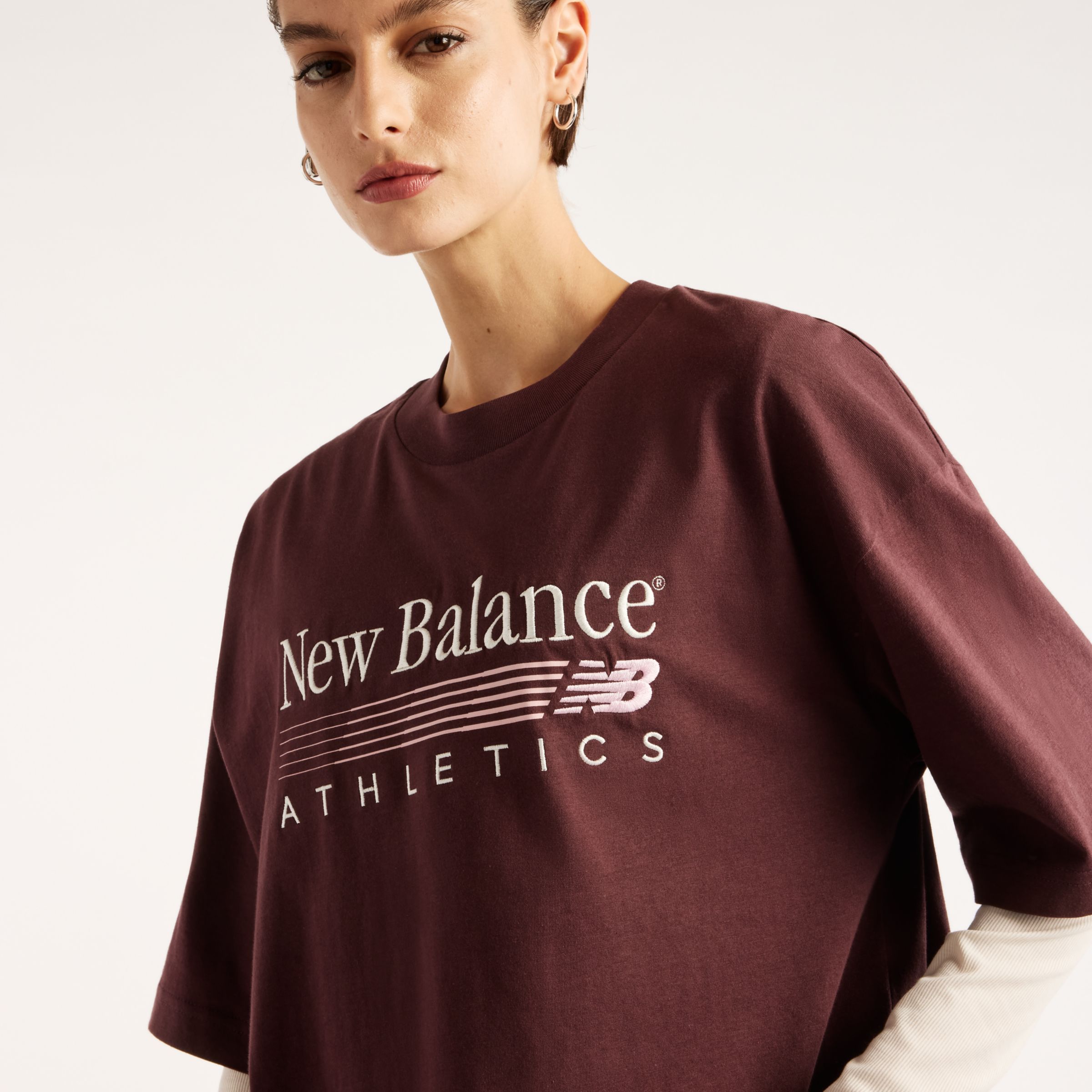 New Balance Trackside Oversized T-Shirt, WT6297MKYLR