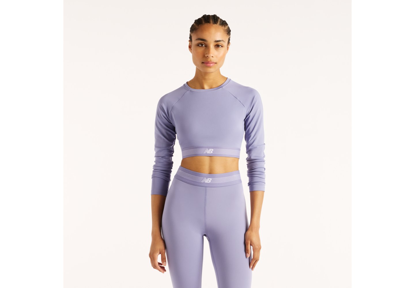 New Balance AC Fitted Long Sleeve in Dark Smoked Violet — photo 1 of 1