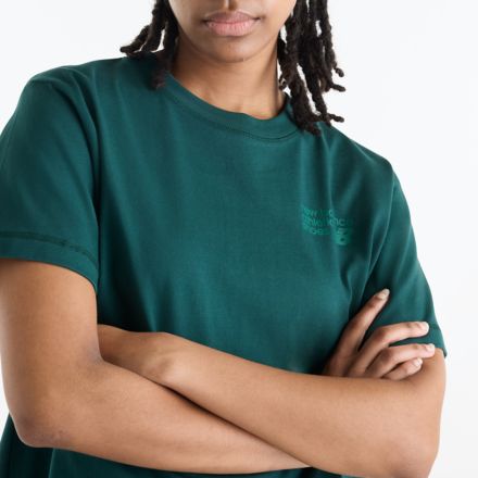 T-shirt Athletics ample &agrave; logo haut de gamme, longueur des hanches