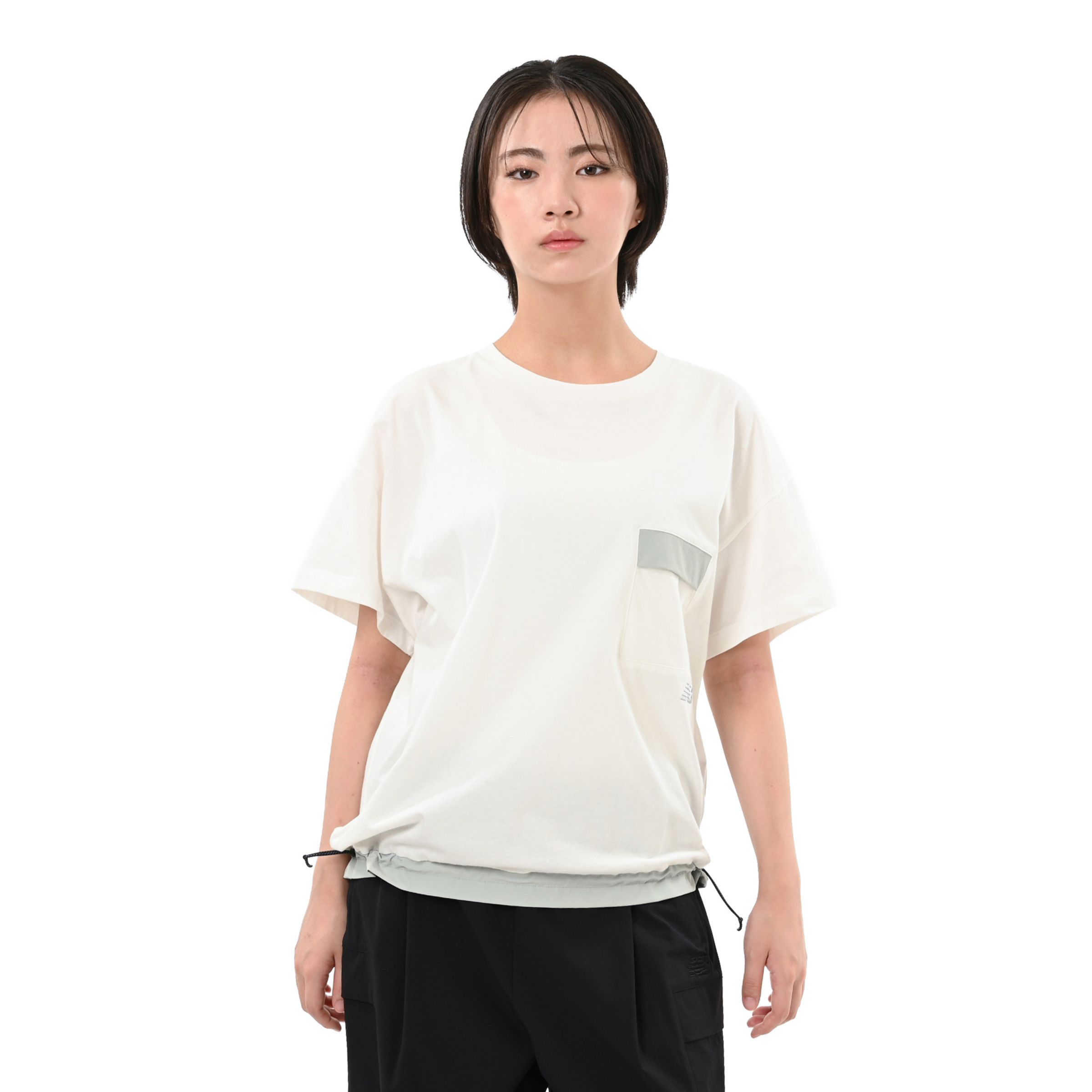 New Balance ウィメンズファンクショナルポケットショートスリーブTシャツ, WT62E4Q3RFN