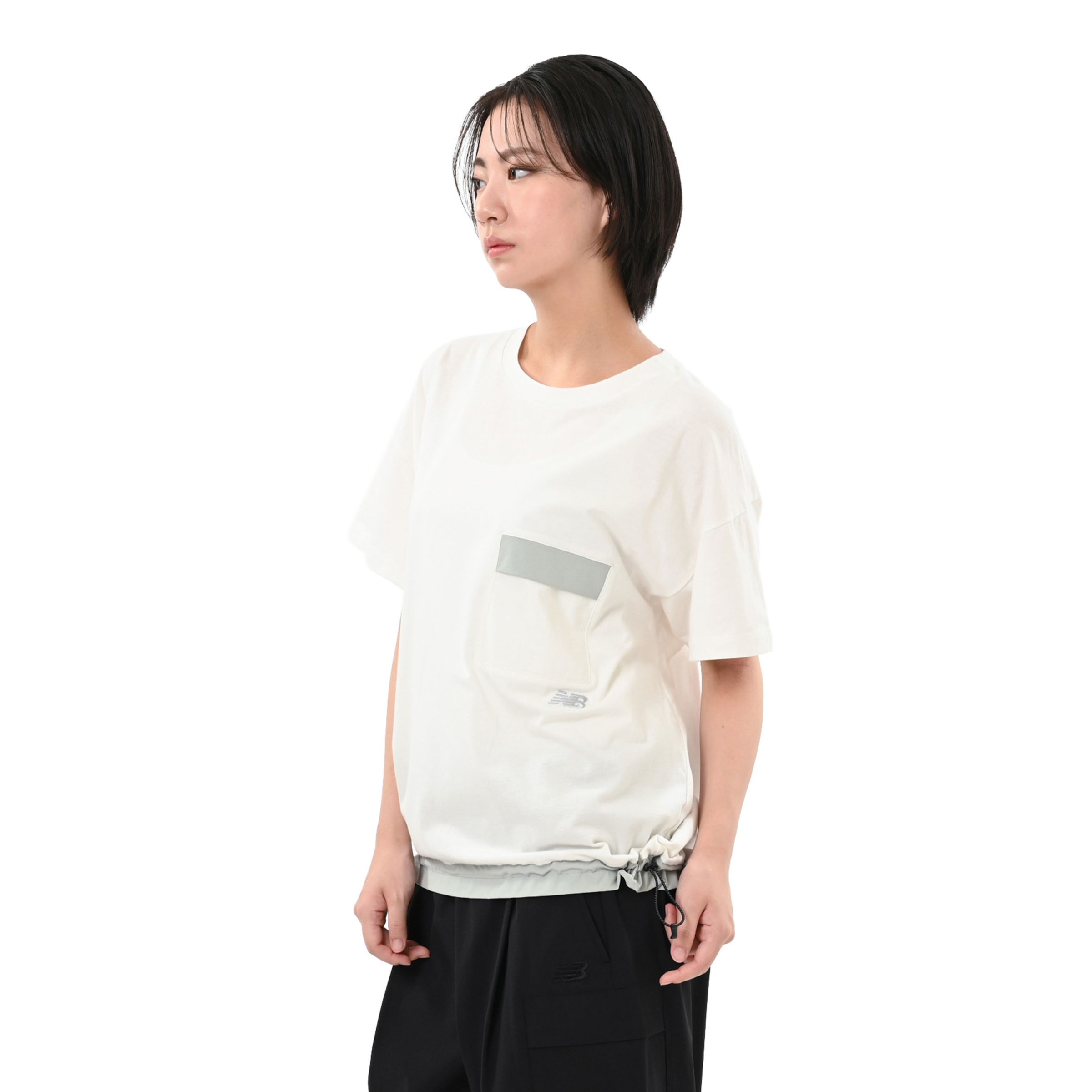 New Balance ウィメンズファンクショナルポケットショートスリーブTシャツ, WT62E4Q3RFN