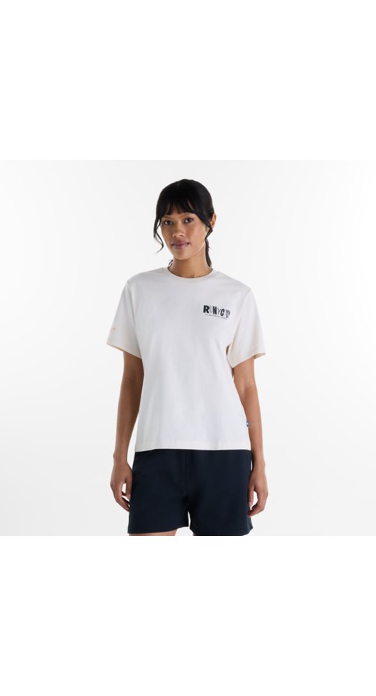 New Balance NYC Marathon Relaxed Graphic T-Shirt - RUN in Linen