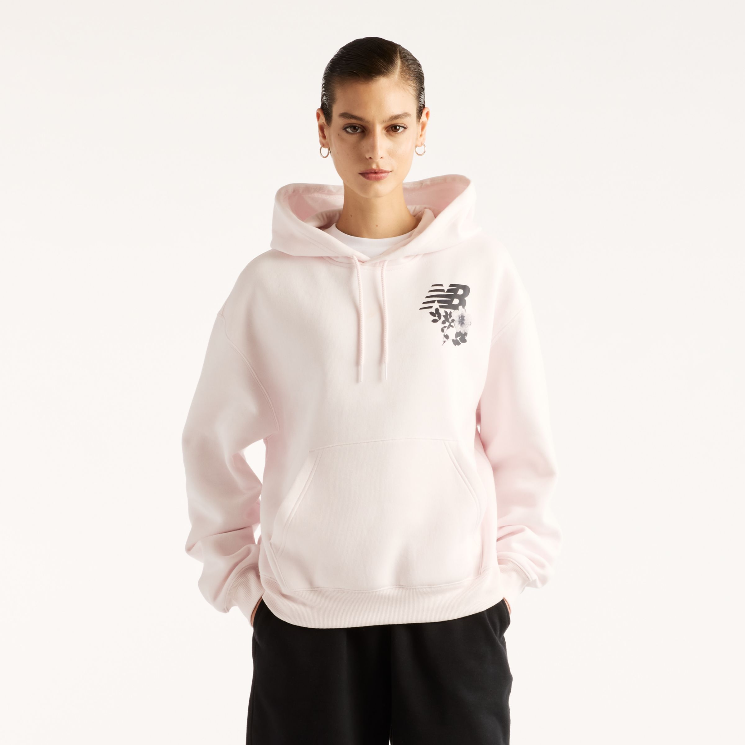 New Balance Pressed Flowers Hoodie, WT62H6F8AAA