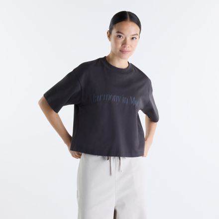 NB GREY グラフィックショートスリーブTシャツ, WHITE, WT62N048BLK