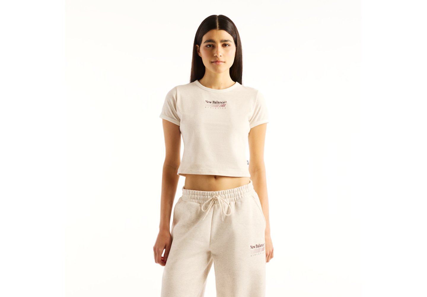 New Balance Trackside Ringer T-Shirt in Linen Heather — photo 1 of 1