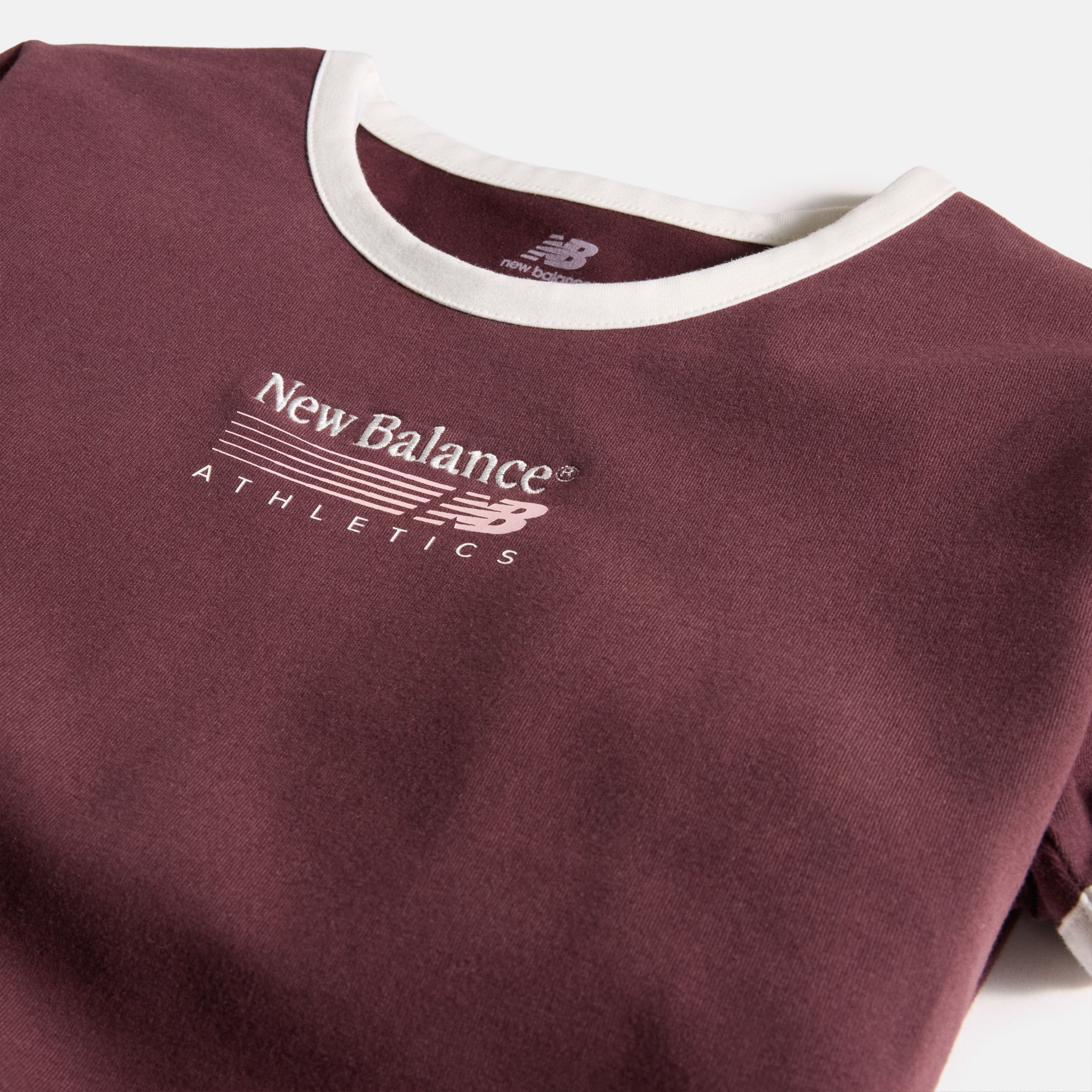 New Balance Trackside Ringer T-Shirt, WT62O4MBYLR