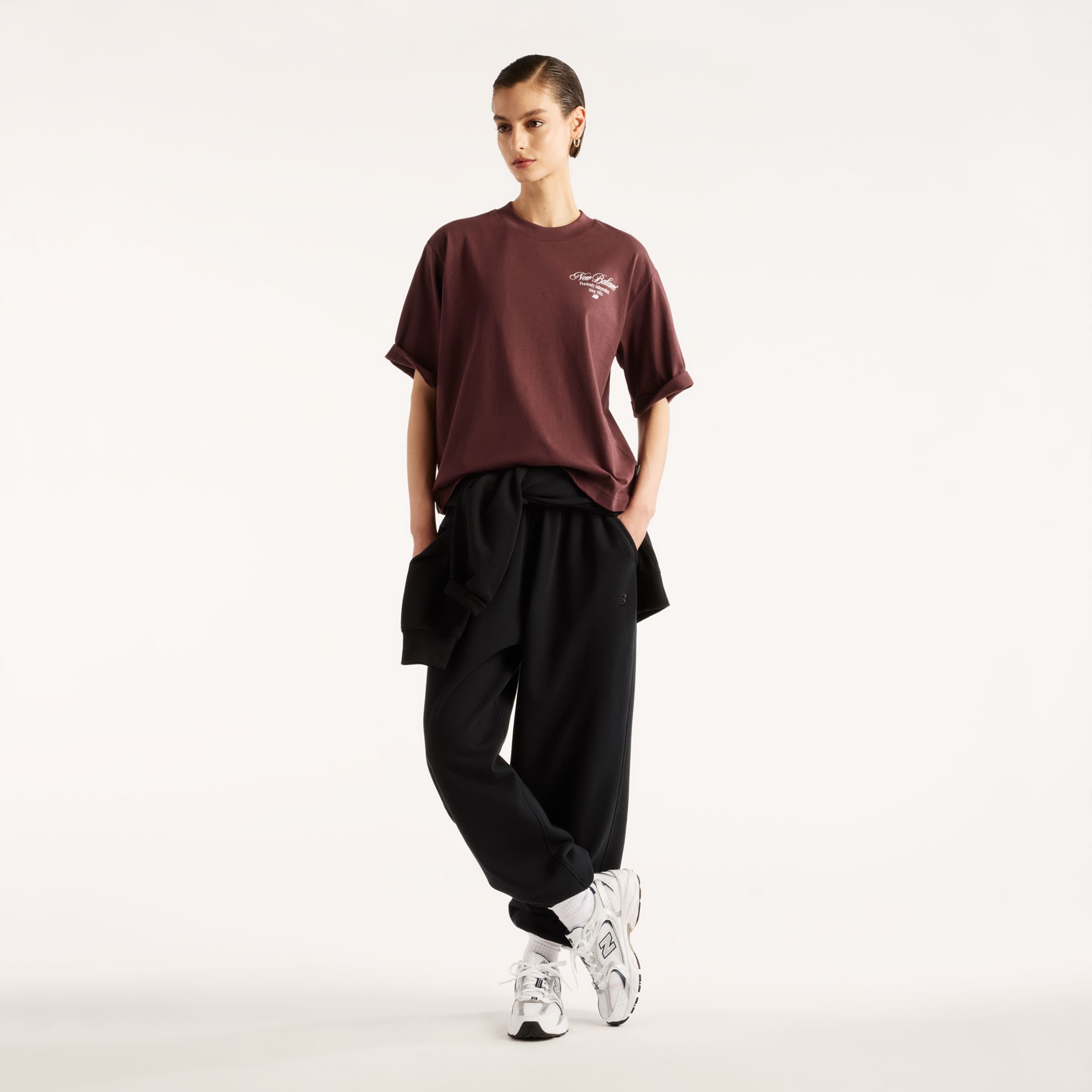 New Balance T-shirt d&eacute;contract&eacute; Souvenirs de fleurs press&eacute;es, WT62O8R1YLR