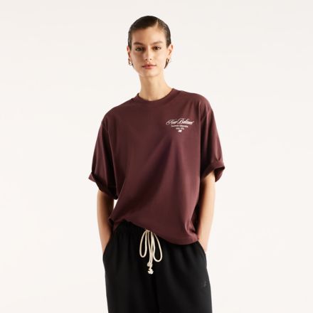 Pressed Flowers Relaxed T-Shirt, CHERRY LEATHER, WT62O8R1YLR