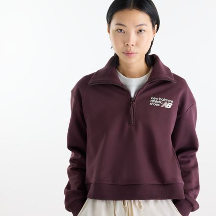 Pull Athletics &agrave; demi-fermeture &agrave; glissi&egrave;re avec logo haut de gamme